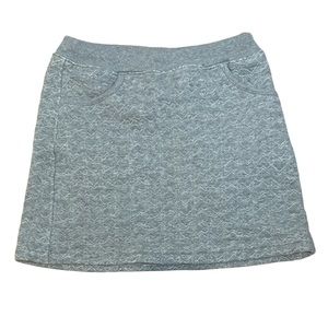 Gray Casual Soft Skirt with pockets